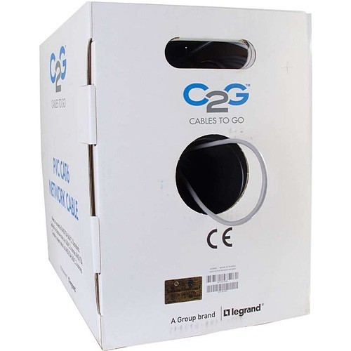 C2g 43406 Cables C2g Cat.6 Utp Patch Network Cable With Ethernet - 1000 Ft Category 6 Network Cable For Network Devic 757120434061