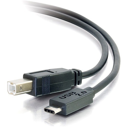 C2g 28859 Cables 6ft Usb 2.0 Usb-c To Usb-b Cable M/m - Black 757120288596