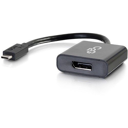 C2g 29482 Cables C2g Usb C To Displayport Adapter - Usb Type-c To Dp - 4k 30hz - Black - M/m - 8" Displayport/usb A/v 757120294825