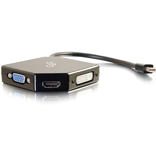 C2g 54341 Cables C2g Mini Displayport To Hdmi, Vga, Or Dvi Adapter Converter - Dvi/hdmi/mini Displayport/vga A/v Cabl 757120543411