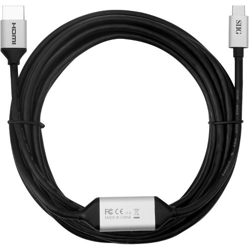 Siig CB-TC0511-S1 Cables Siig Usb-c To Hdmi 4k 60hz Active Cable - 5m - 16.40 Ft Hdmi/usb A/v Cable For Audio/video Device, W Cbtc0511s1 997253009686