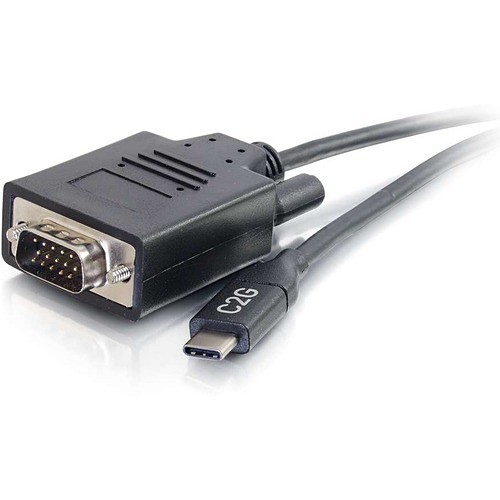 C2g 26895 Cables C2g 6ft Usb C To Vga Adapter Cable - Video Adapter - 6 Ft Usb/vga Video Cable For Projector, Monitor 757120268956