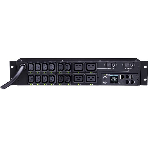 CyberPower PDU41008 PDUs Cyberpower Pdu41008 Single Phase 200 - 240 Vac 30a Switched Pdu - 16 Outlets, 12 Ft, Nema L6-30p, Ho 649532614141