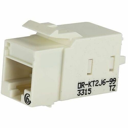 C2g KT2J6 Cable Ends/Connectors Ortronics Category 6 Keystone Jack, Lacing Cap Termination, Fog White - 1 Pack - 1 X Rj-45 Keystone  662875697862