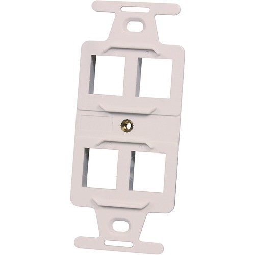 C2g KS106S4 Faceplates & Mounting Boxes Ortronics 106 Frame, Keystone, 4 Hole, Fog White - 4 X Total Number Of Socket(s) - 1-gang - Fog Whit 662875679011