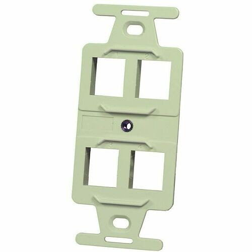 C2g KS106S4-13 Faceplates & Mounting Boxes Ortronics 108 Frame, Keystone, 4 Hole, Electric Ivory - 4 X Total Number Of Socket(s) - 1-gang - Scr Ks106s413 662875679028