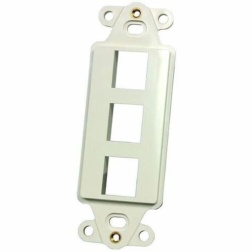 C2g KSDS3 Faceplates & Mounting Boxes Ortronics Keystone Techchoice Rectangular Stylistics Frame, 3-port, Fog White - 3 X Socket(s) - 1-ga 662875679110