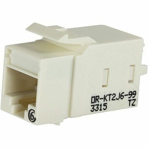 C2g KT2J6-99 Cable Ends/Connectors Ortronics Category 6 Keystone Jack, Lacing Cap Termination, Wm Ivory - 1 Pack - 1 X Rj-45 Keystone - Kt2j699 662875698777
