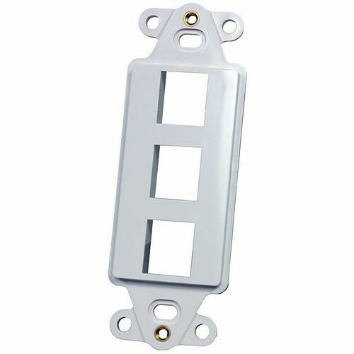 C2g KSDS3-88 Faceplates & Mounting Boxes Ortronics Techchoice Faceplate - 3 X Socket(s) - 1-gang - White (ksds3-88) Ksds388 662875679134