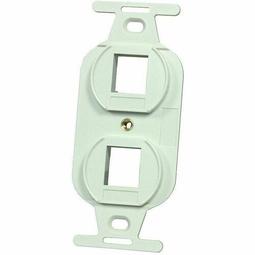 C2g KS106S2 Faceplates & Mounting Boxes Ortronics 106 Frame, Keystone, 2 Hole, Fog White - 2 X Total Number Of Socket(s) - Fog White - Plast 662875678960