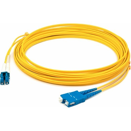 Addon ADD-SC-LC-10M9SMFP Cables Addon 10m Lc (male) To Lc (male) Yellow Os2 Duplex Fiber Plenum-rated Patch Cable - 100% Compatible  Addsclc10m9smfp 821455815359