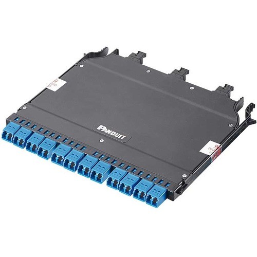 Panduit FHC3ZA-24H-10B Patch Panels Panduit Hd Flex Cassette - 24 Port(s) - 12 X Duplex - Aqua, Black (fhc3za-24h-10b) Fhc3za24h10b 613056174207