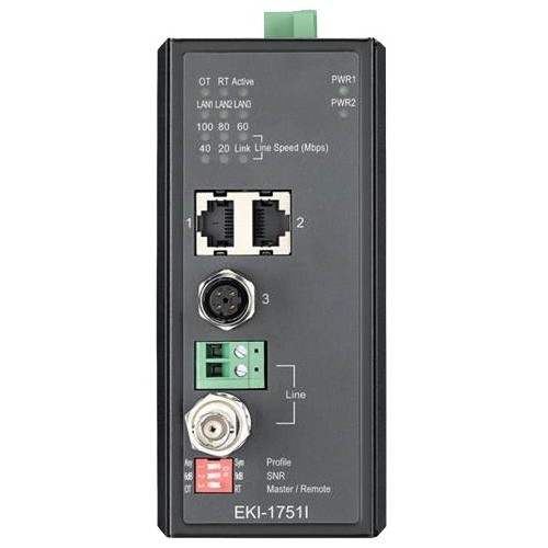 B And B Smartworx EKI-1751I-AE Cable Extenders B+b Smartworx Industrial Vdsl2 Ethernet Extender, M12 - 2 X Network (rj-45) - 6561.68 Ft Extended Ra Eki1751iae 