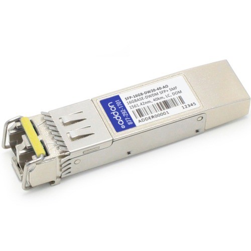Addon SFP-16GB-DW20-40-AO Switch Modules Addon Msa And Taa Compliant 16gbs Fibre Channel Dwdm 100ghz Sfp+ Transceiver (smf, 1561.42nm, 40km,  Sfp16gbdw2040ao 821455835562