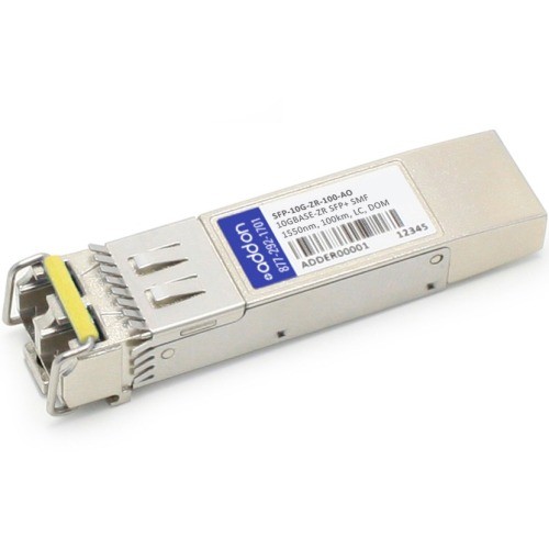 Addon SFP-10G-ZR-100-AO Switch Modules Addon Cisco Sfp-10g-zr-100 Compatible Taa Compliant 10gbase-zr Sfp+ Transceiver (smf, 1550nm, 100km, Sfp10gzr100ao 821455844885