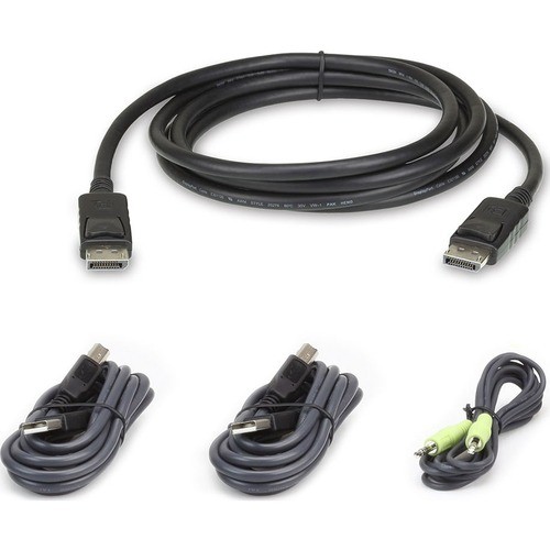 Aten 2L7D02UDPX4 Cables Aten 2l-7d02udpx4 Single Display Displayport Secure Kvm Cable Kit, 6ft - 5.91 Ft Kvm Cable For Kvm S 672792009099