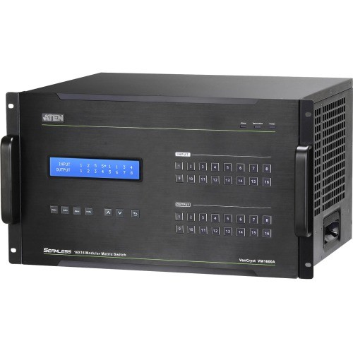 Aten VM1600A VGA Switchboxes Aten 16 X 16 Modular Matrix Switch-taa Compliant - 4096 X 2160 - 4k - 16 X 16 - Display (vm1600a) 672792008238