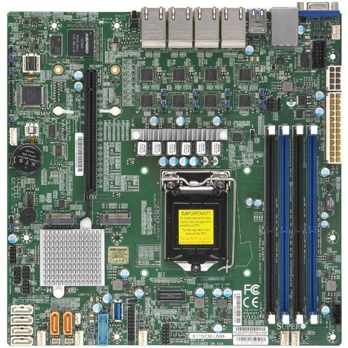 Supermicro MBD-X11SCM-LN8F-O Motherboards Supermicro X11scm-ln8f Server Motherboard - Intel Chipset - Socket H4 Lga-1151 - 128 Gb Ddr4 Sdram M Mbdx11scmln8fo 672042327607