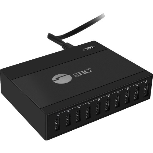 Siig AC-PW1G11-S1 Power Adapters Siig 60w 10-port Usb Charger - Charge Up To 10 Usb-a Devices Simultaneously With Its Small Travel De Acpw1g11s1 662774041223