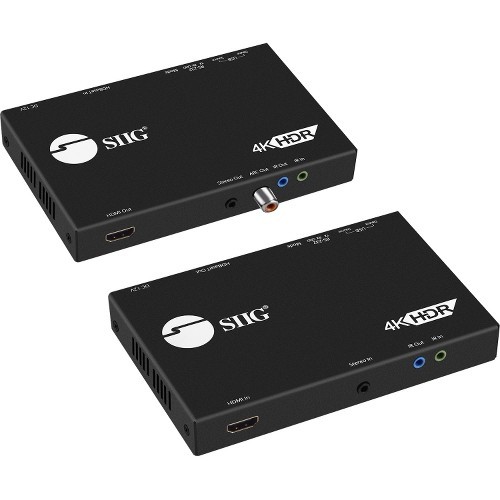 Siig CE-H23411-S1 Video Consoles/Extenders 4k Hdr Hdmi 2.0 And Usb 2.0 Extender Over Hdbaset With Rs-232 And Ir Ceh23411s1 818215010376