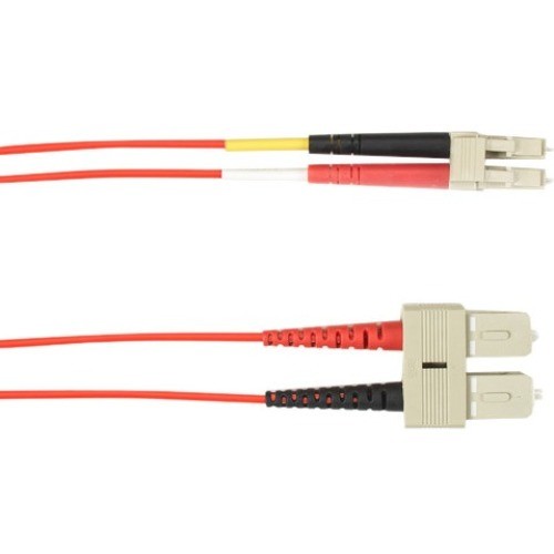 Black Box FOCMR50-003M-SCLC-RD Cables Fiber Optic Duplex Patch Network Cable Focmr50003msclcrd 822088140115