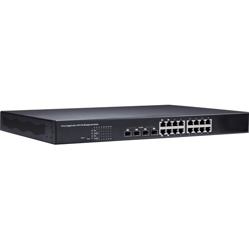 Geovision 140-POE1611-G00 Switches & Bridges Geovision 16-port Gigabit 802.3at Web Management Poe Switch - 16 Ports - Manageable - 2 Layer Suppor 140poe1611g00 4712896446485