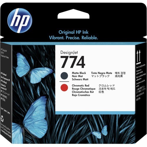 Hp P2V97A Toners & Ink Cartridges 774 Matte Black/chromatic Red Designjet Printhead 192018596917