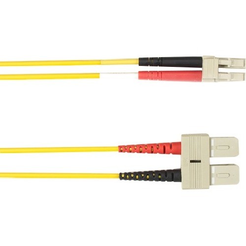 Black Box FOCMRSM-015M-SCLC-YL Cables Black Box Fiber Optic Duplex Patch Network Cable - 49.20 Ft Fiber Optic Network Cable For Network De Focmrsm015msclcyl 822088095934