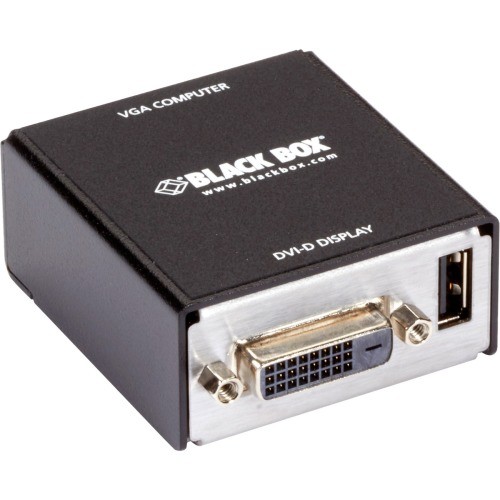 Black Box KVGA-DVID Connector Adapters Black Box Vga To Dvi-d Video Converter - Usb-powered - 1 Pack - 1 X 15-pin Db-15 Vga Female, 1 X Typ Kvgadvid 822088130758