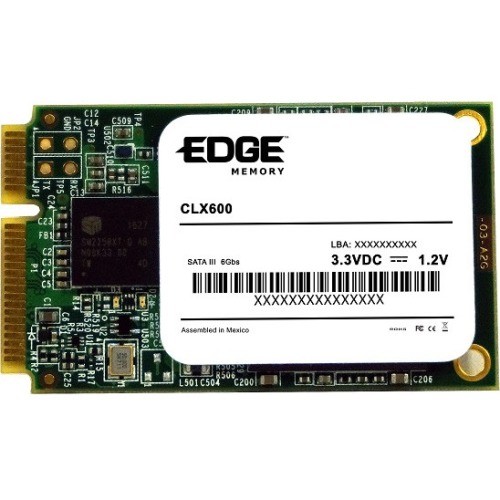 Edge Memory PE255091 Hard Drives Edge Clx600 500 Gb Solid State Drive - Msata (mo-300) Internal - Sata (sata/600) - Taa Compliant - 3 652977255114