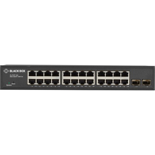 Black Box LGB2126A Switches & Bridges Black Box Gigabit Ethernet Managed Switch - (24) Rj-45, (2) Sfp - 24 Ports - Manageable - 10/100/100 822088142737