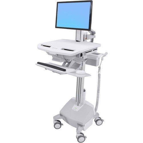 Ergotron SV42-7302-1 Carts & Dollies Ergotron Styleview Electric Lift Cart With Lcd Pivot, Life Powered - Push/pull Handle - 31.09 Lb Cap Sv4273021 698833068757