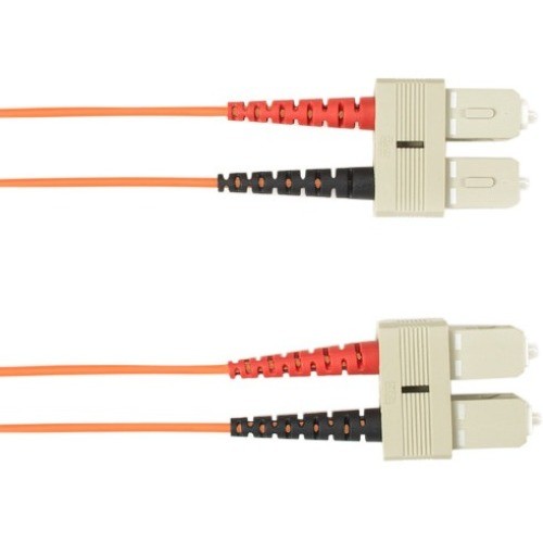 Black Box FOLZH10-001M-SCSC-OR Cables Black Box Fiber Optic Duplex Patch Network Cable - Fiber Optic For Network Device - 1.25 Gb/s - Patc Folzh10001mscscor 822088141549