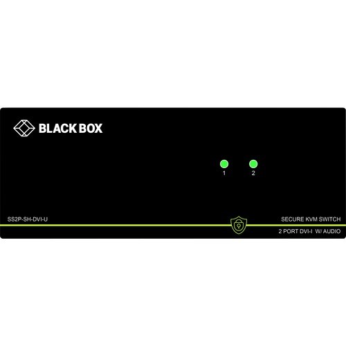 Black Box SS2P-SH-DVI-U KVM Switchboxes Black Box Niap 3.0 Secure 2-port Single-head Dvi-i Kvm Switch - 2 Computer(s) - 1 Local User(s) - 38 Ss2pshdviu 822088131199