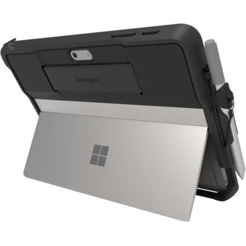 Kensington K97651WW Carrying Cases Kensington Blackbelt Rugged Carrying Case Microsoft Surface Go Tablet - Black - Drop Resistant - Sil 818242628520