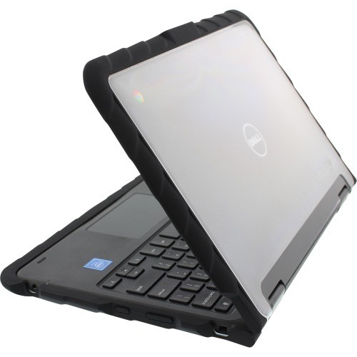 Gumdrop DT-DL31902IN1-BLK Skins Gumdrop Droptech Dell 3189/3190 2-in-1 - Black - For Dell Chromebook, Notebook - Black, Clear - Drop Dtdl31902in1blk 818286891232