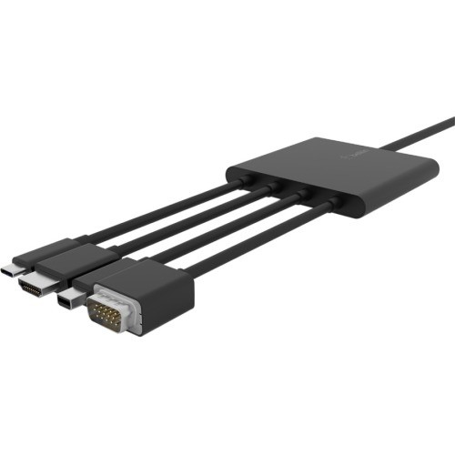 Belkin B2B166 Cables Belkin Multiport To Hdmi Digital Av Adapter - 7.87 Ft Hdmi/mini Displayport/usb/vga A/v Cable For Au 745883760558