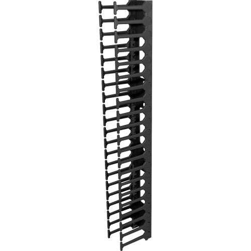 Vertiv_liebert VRA1016 Cable Management Vertiv Vertical Cable Wire Organizer With Finger Slots - 42u  800mm (vra1016) - Black - 2 Pack - 42u 767041024685