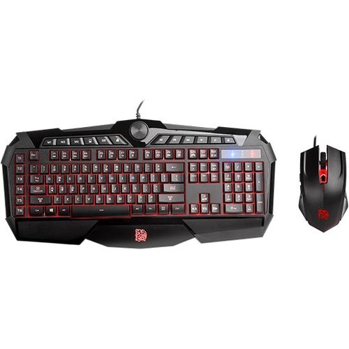Thermaltake KB-CPC-MBBRSP-01 Keyboard & Mouse Combos Tt Esports Challenger Prime Rgb Combo - Usb 2.0 Cable Spanish - Black - Usb 2.0 Cable Avago 3050 - 3 Kbcpcmbbrsp01 841163064283