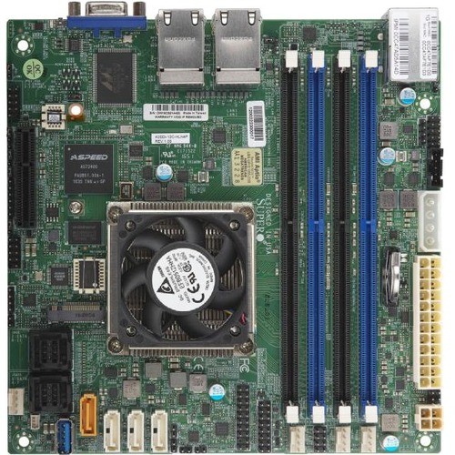 Supermicro MBD-A2SDI-8C+-HLN4F-O Motherboards Supermicro A2sdi-8c+hln4f Server Motherboard - Intel Chipset - Socket Bga-1310 - Intel Atom C3758 - Mbd-a2sdi-8c+-hln4f-o Mbda2sdi8chln4fo 