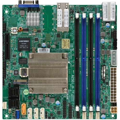 Supermicro MBD-A2SDI-H-TF-O Motherboards Supermicro A2sdi-h-tf Server Motherboard - Socket Bga-1310 - Mini Itx - Intel Atom C3758 - 256 Gb Dd Mbda2sdihtfo 672042268405