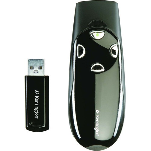 Kensington K72353USA Pointing Devices (Mice) Kensington Wireless Presenter Pro With Green Laser - Wireless - Radio Frequency - Usb - 4 Button(s)  062498103373