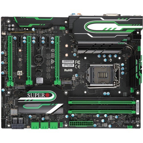 Supermicro MBD-C7Z270-CG-M-O Motherboards Supermicro C7z270-cg-m Server Motherboard - Intel Chipset - Socket H4 Lga-1151 - 64 Gb Ddr4 Sdram Ma Mbdc7z270cgmo 672042265114