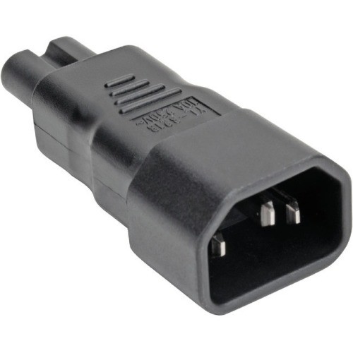 Eaton P014-000 Power Plugs (Notebook) Eaton Tripp Lite Series Power Cord Adapter, C14 To C5 - 7a, 125v, Black - 1 X Iec 60320 C14 Plug - 1 P014000 037332218001