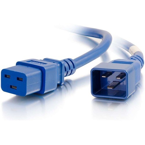 C2g 17708 Power Cords 1ft 12awg Power Cord (iec320c20 To Iec320c19) - Blue 757120177081