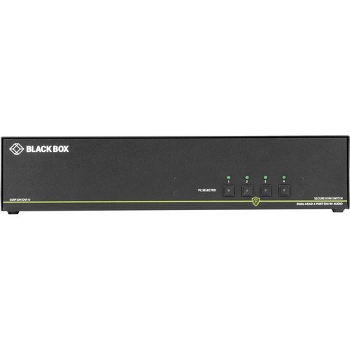 Black Box SS4P-DH-DVI-U KVM Switchboxes Black Box Niap 3.0 Secure 4-port Dual-head Dvi-i Kvm Switch - 4 Computer(s) - 1 Local User(s) - 3840 Ss4pdhdviu 822088131236
