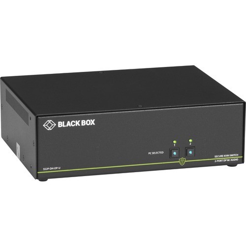 Black Box SS2P-DH-DP-U KVM Switchboxes Black Box Niap 3.0 Secure 2-port Dual-head Displayport Kvm Switch - 2 Computer(s) - 1 Local User(s)  Ss2pdhdpu 822088131168