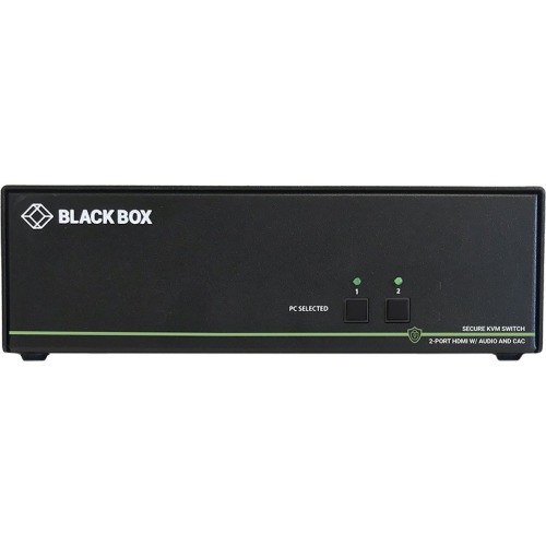 Black Box SS2P-SH-HDMI-UCAC KVM Switchboxes Black Box Secure Niap 3.0 Kvm Switch - Single-head, Hdmi, Cac, 4k, 2-port - 2 Computer(s) - 1 Local  Ss2pshhdmiucac 822088142362