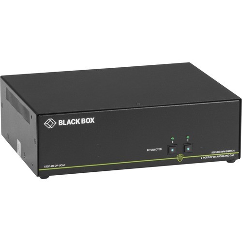 Black Box SS2P-SH-DP-UCAC KVM Switchboxes Black Box Kvm Switchbox With Cac - 2 Computer(s) - 1 Local User(s) - 3840 X 2160 - 4 X Usb - Desktop Ss2pshdpucac 822088133506