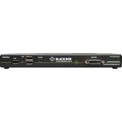 Black Box SI1P-SH-DVI-UCAC KVM Switchboxes Black Box Secure Niap 3.0 Single-head Dvi-i Usb Kvm Defender With Cac - 1 Computer(s) - 1 Local User Si1pshdviucac 822088131311